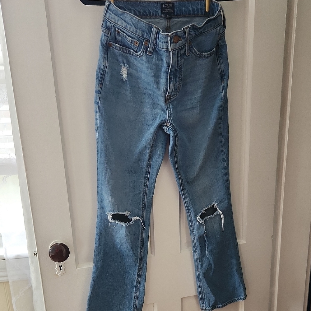 J.Crew Women's Mid-rise Flare Crop Jeans